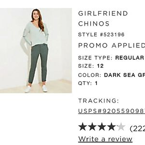 Girlfriend Chinos from Loft